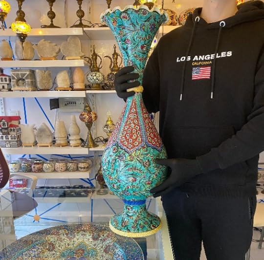 Turkish artisans crafting the ceramic vase