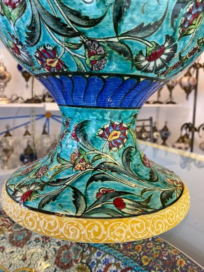 Unique handmade Turkish ceramic vase