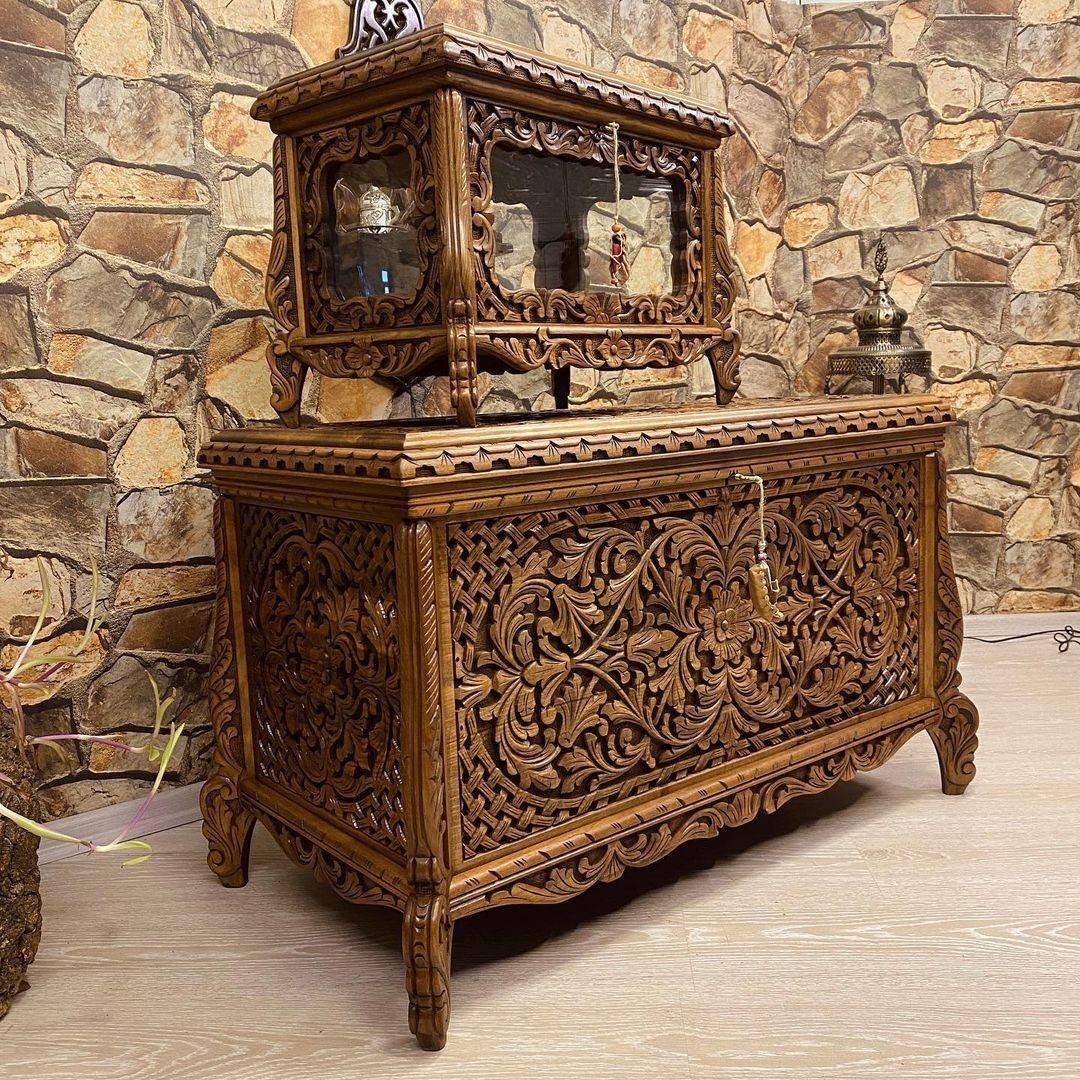 Large dowry chest with vintage charm