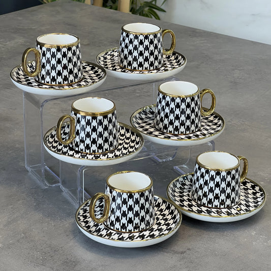 Porcelain cappuccino cups for wedding or grandma gift